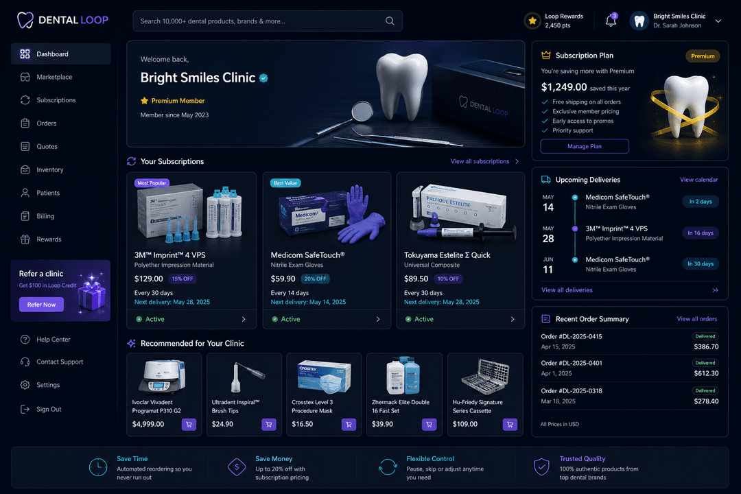 Dental Marketplace Subscription System