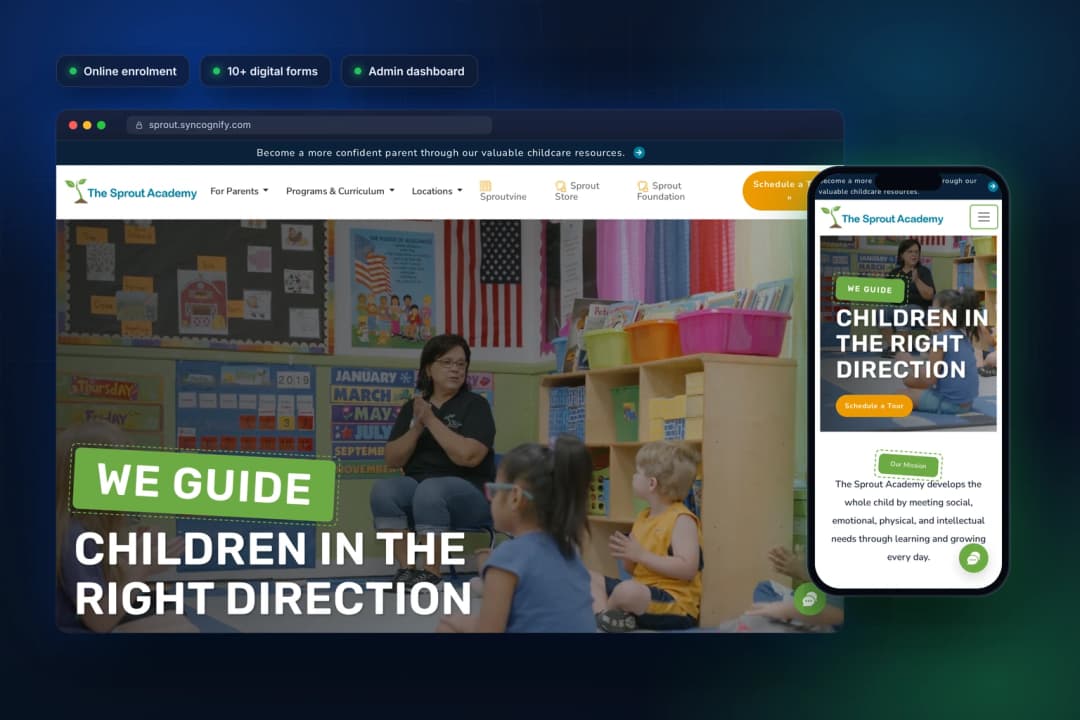 Multi-Location Childcare Website & Staff Portal